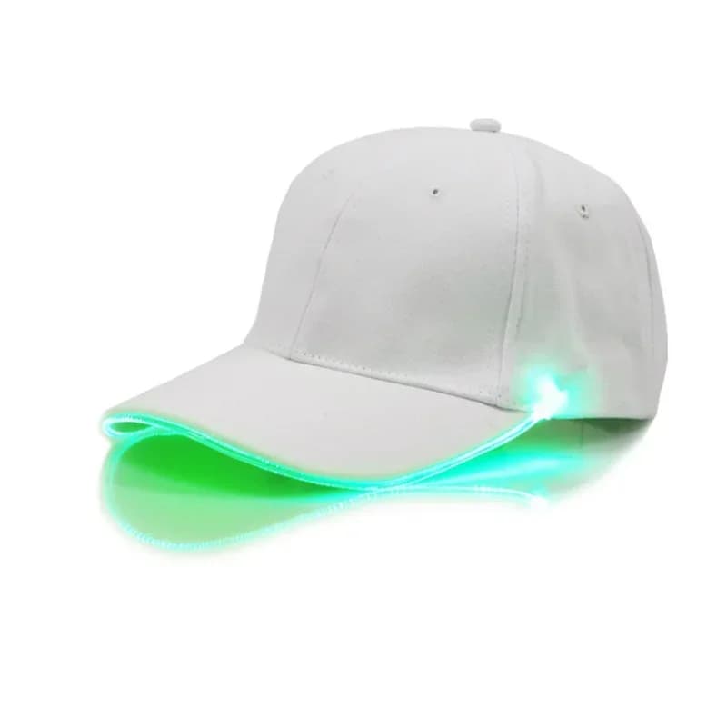 Cappello da baseball a LED per uomo e donna, cappelli illuminati, berretto da festa rave con bagliore flash per berretti per spettacoli teatrali di club hip-hop