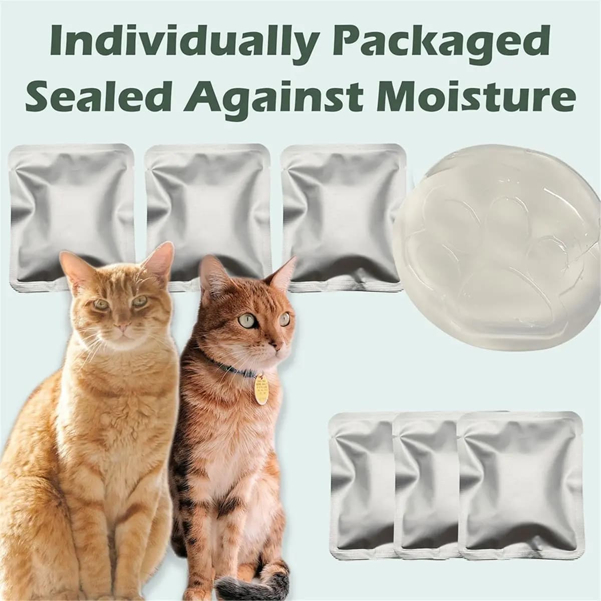 Deodorante da 6 pezzi compatibile con la lettiera Clean Cat, gel deodorante per lettiera per gatti, C