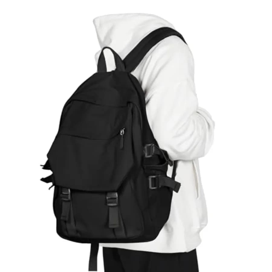 Casual Daypack upgraded version College Laptop Backpack for Men Women Water Resistant Lightweight School Bag Travel Rucksack fo