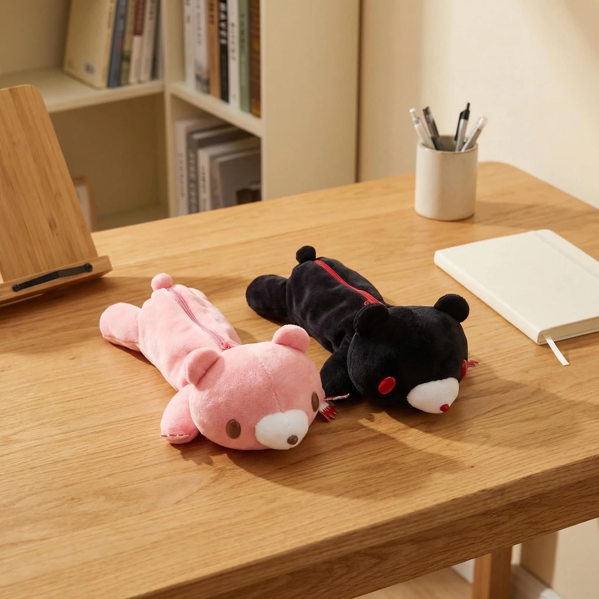 Astuccio Morbido a Forma di Orso, Design con Artiglio di Orso, Borsa per Cancelleria, Custodia Soffice per Scuola e Uso Quotidiano