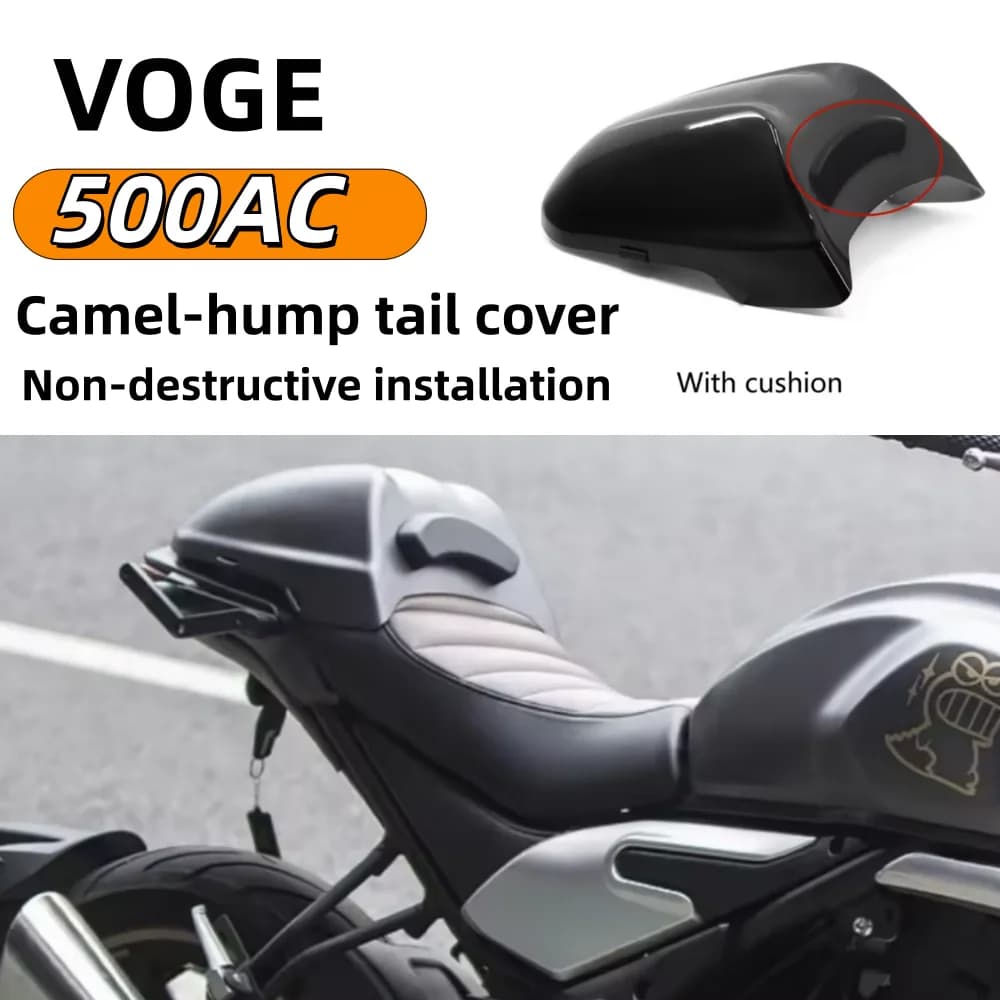 Carena posteriore modificata per moto VOGE 500AC, ricambi AC500 per modifica sedile passeggero posteriore. VOGE 500AC