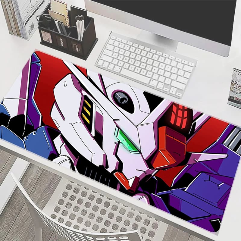 Tappetino per Mouse Meccanico Guerriero G-gundam A-aerial Anime Gaming Mousepad Gamer Completo Tappetino per Tastiera Computer Varmilo Tappetino da Scrivania
