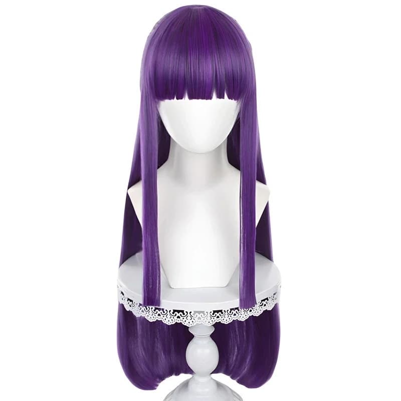 Costume Cosplay Anime Frieren e la Via del Nord, con parrucca, mantello invernale, vestito, treccia e sciarpa, per Halloween e Natale.