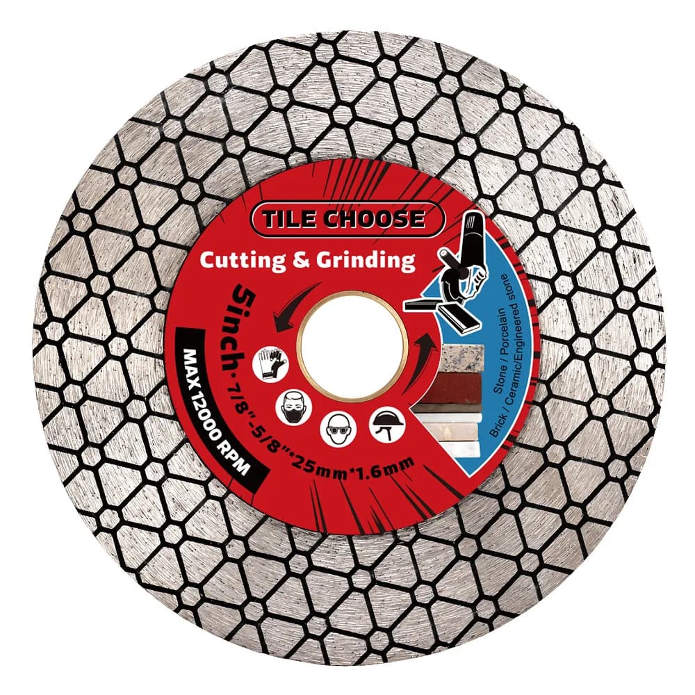 Casaverde 125mm Disco da taglio diamantato Piastrelle in ceramica Porcellana Marmo Lama per sega circolare per taglio e molatura di porcellana ceramica
