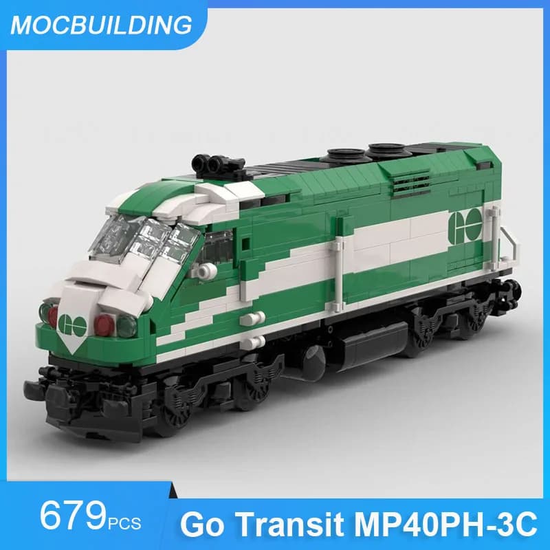 MOC Building Blocks MP40PH-3C Modello di treno FAI DA TE Assemblare Mattoni Trasporto Collezione creativa educativa Giocattoli di Natale Regali