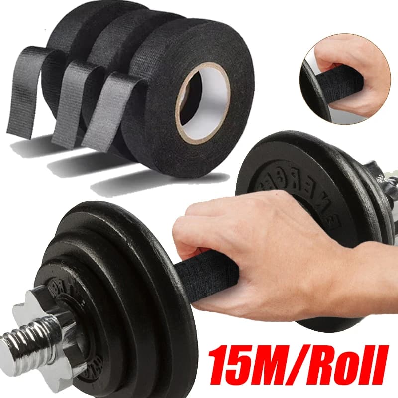 1pc 15M Elastic Bandage Self-Adhesive Anti-Slip Sleeve Wrapped Straps For Barbell Anti Wear Protection Road Bike Handlebar Tape
