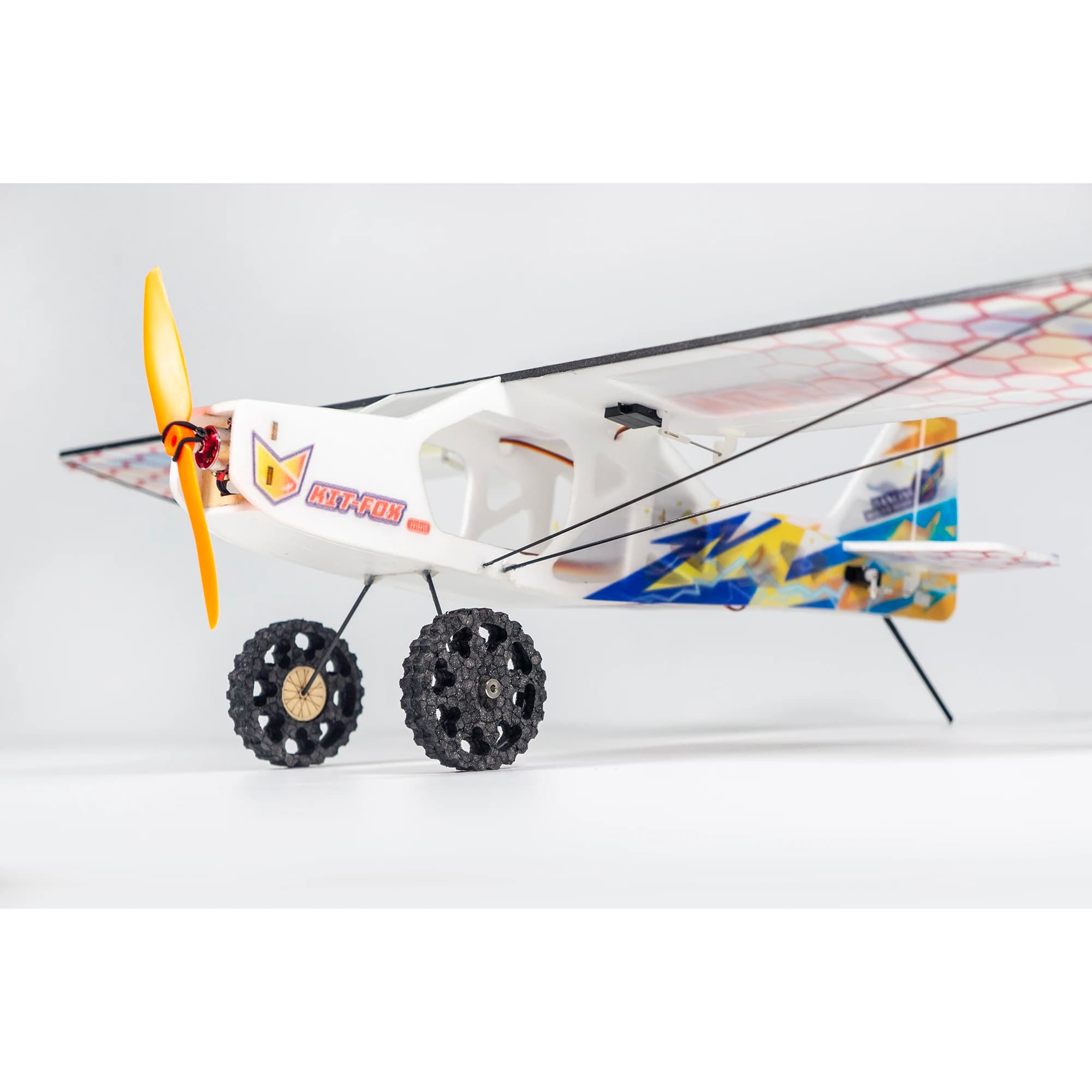 KIT-FOX V2025 Kit aereo RC 570 mm, modello di assemblaggio fai-da-te in schiuma EPP - Mini aereo ad alte prestazioni per principianti e hobbisti