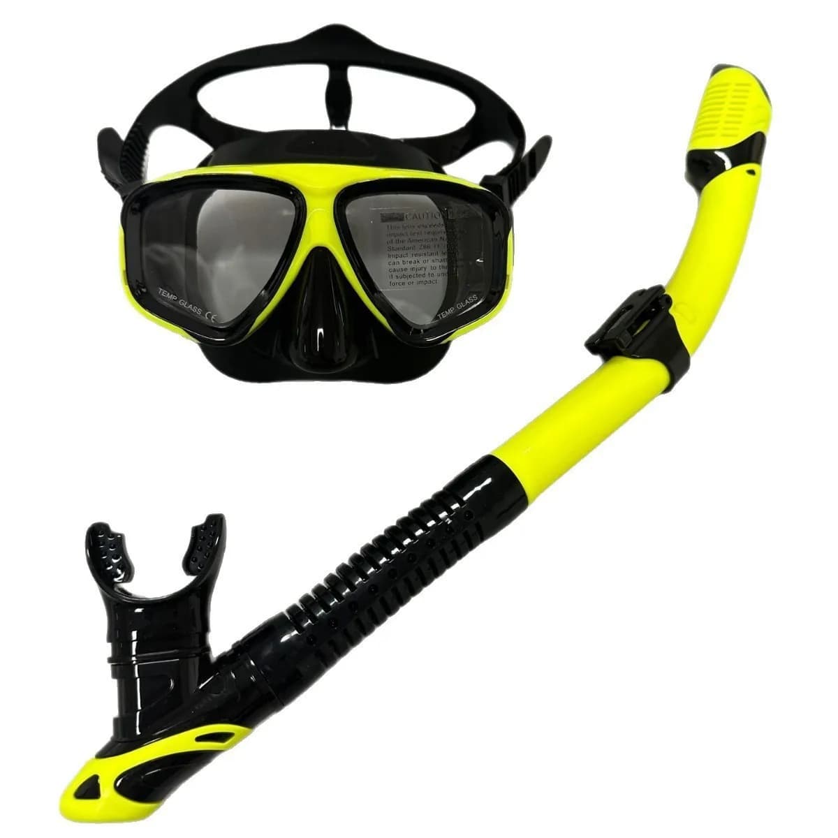 Two Pieces Snorkeling Set - Complete Dive Equipment with Dry Mask - Air Hose Set - Dive Mask