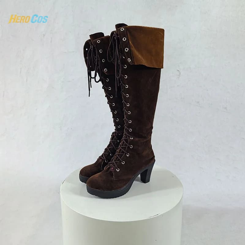 Gioco Devil Cry 4 Lady Cosplay Scarpe con tacco alto Stivali Costumi per feste di Halloween Accessorio HERO Cos