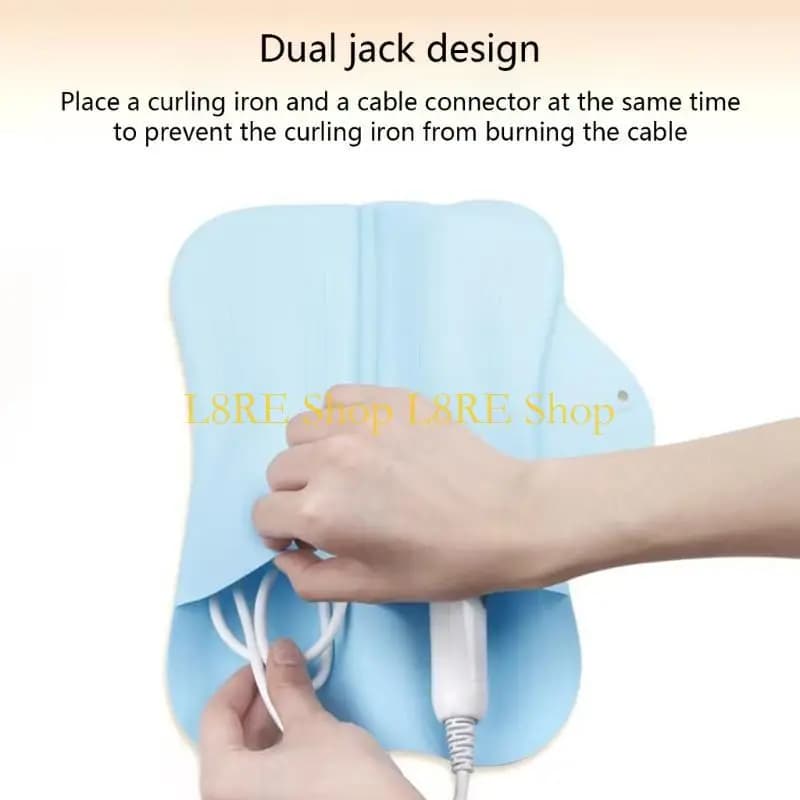 Hair accessory with insulating bearing L8RE for iron hair curler and hair plate