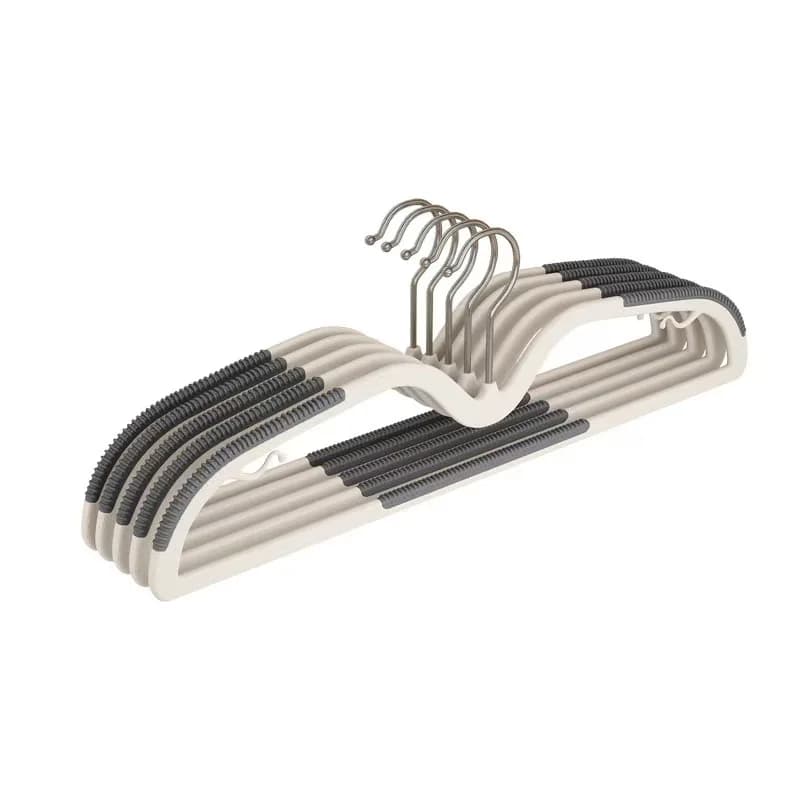 Hanging clothes without track, strip for non-slip and non-slip corner cards, double-sided coat hangers for both dry and wet use
