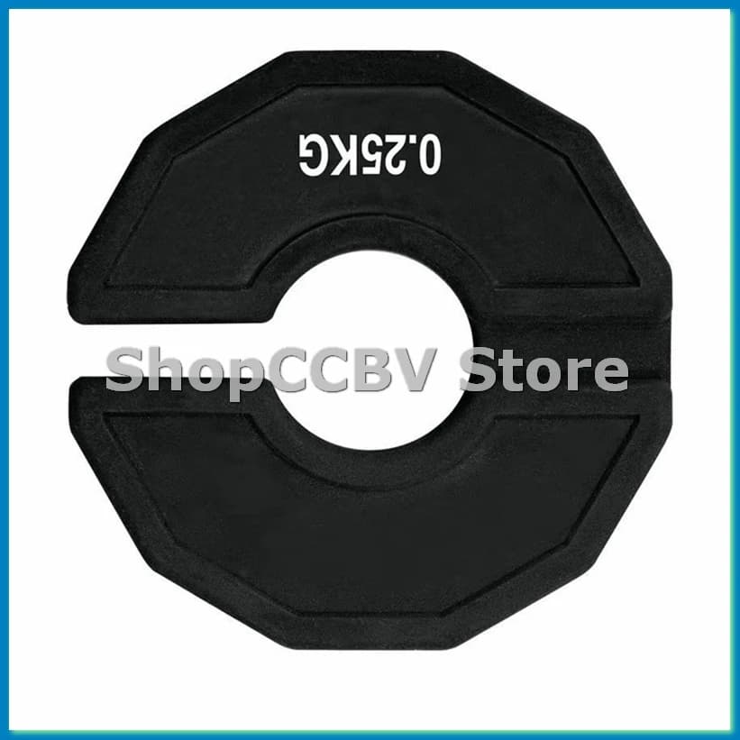 Micro-gym Gym Plate for fractional weights with handlebars Rubber fractional weight plates Additional change Black 0.25 kg-A50M