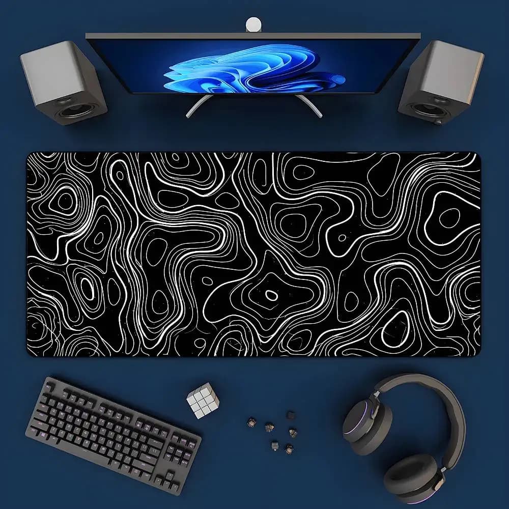 Mouse pad large keyboard mouse desk pad non-slip rubber gaming mouse pad laptop mouse carpet
