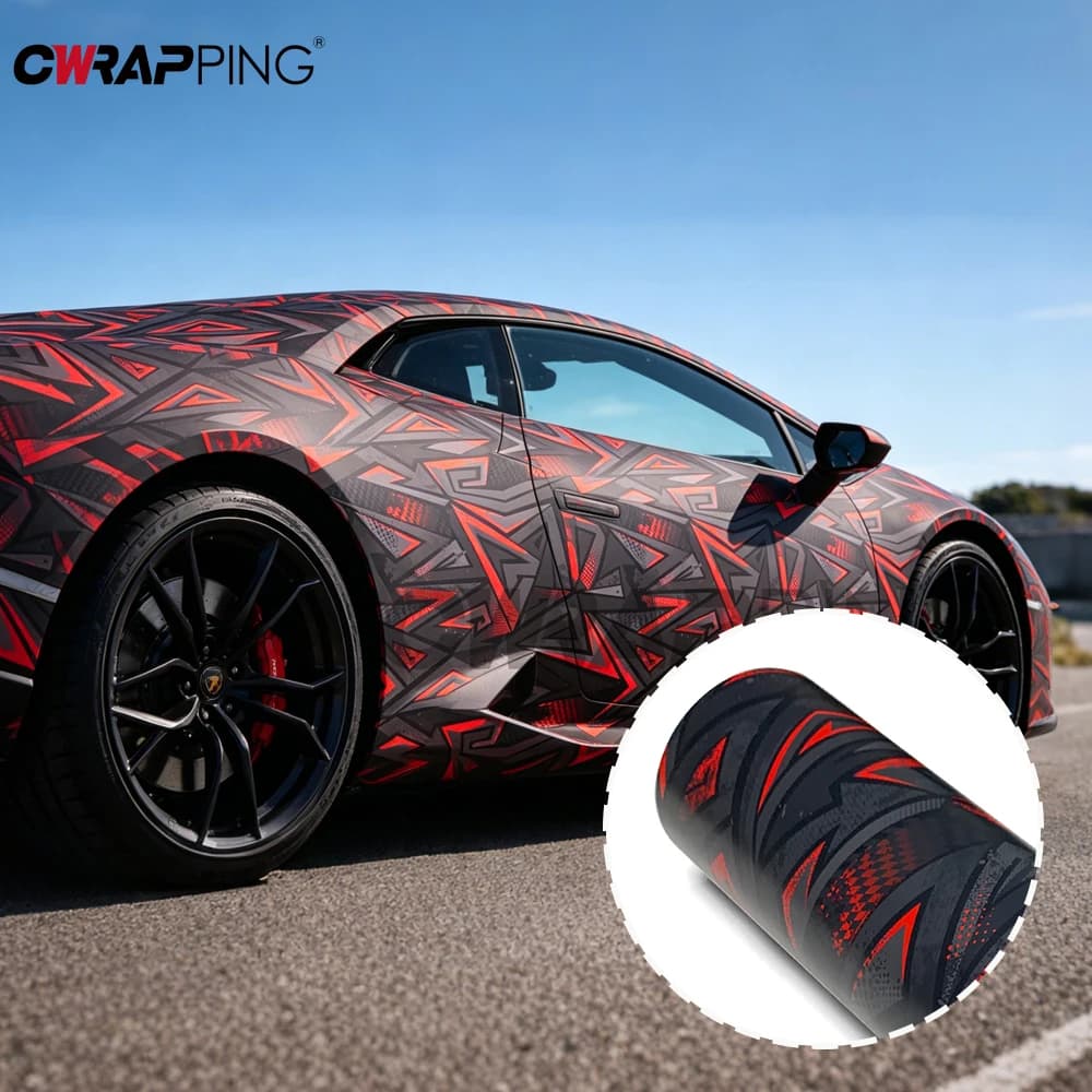 Car Sticker Vinyl Cyberpunk Skateboards Motorcycle Helmets DIY Waterproof Vinyl Car Wrapping Film Triangle Decals Graphics Wrap