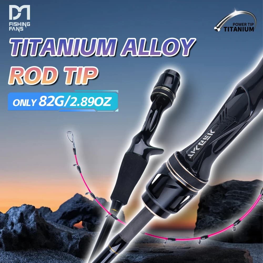 FISHINGFANS PUNTA IN TITANIO 40T HIGH CARBON 1.7m PE1.5-2.5 BARCA JIGGING OFFSHORE CASTING SQUIDO OCTOPUS EGI PESCA BAMBIO
