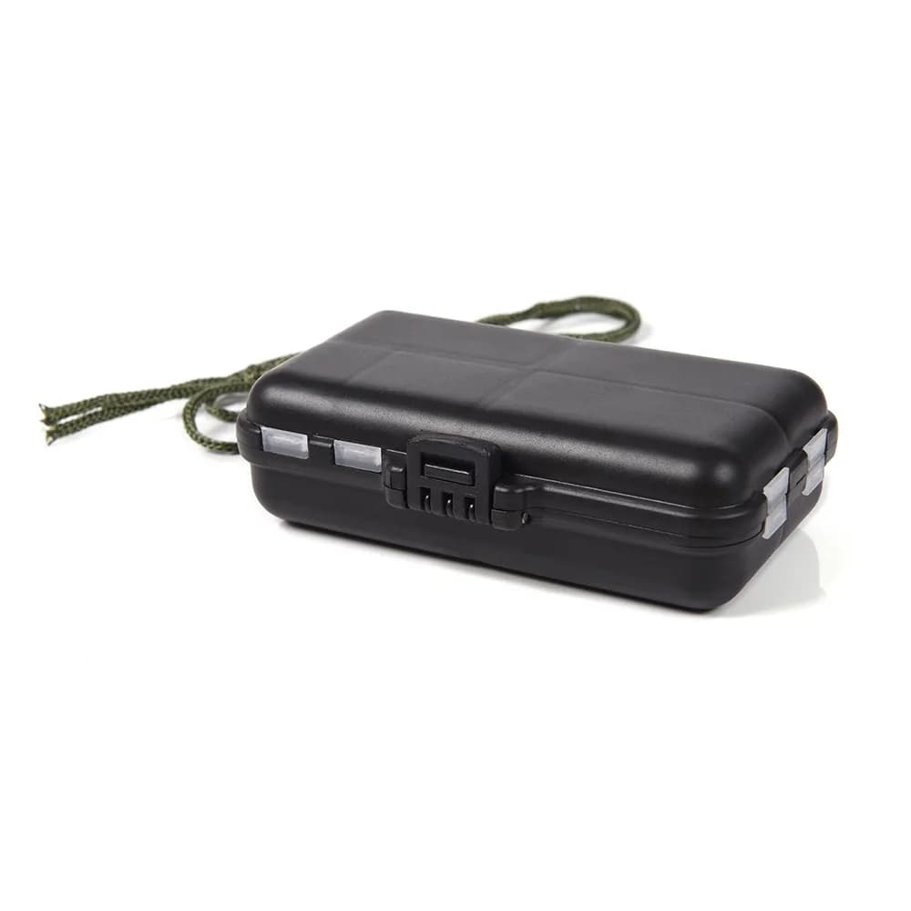 4PCS Small Fishing Tackle Box Double-Layer 9 Compartments Lure Storage Box Clear Lids with Lanyard Fishing Accessories Box