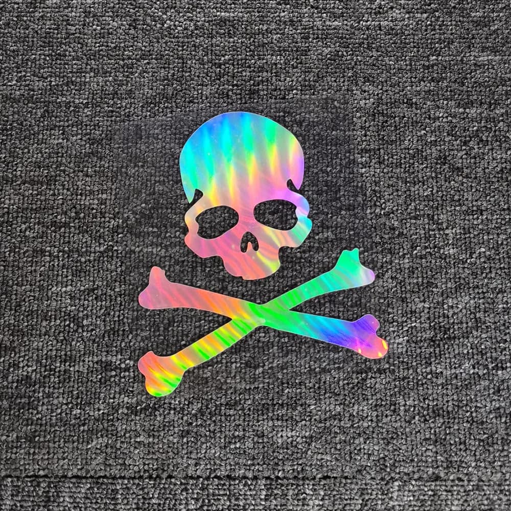 Car Stickers Skulls Pirates Crossbones Reflective Decals For Trunk Fuel Tank Cap Trunk Motorcycles Helmet Laptop iPhone
