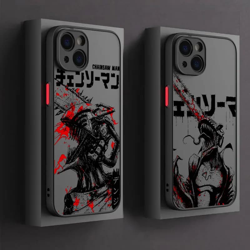 Chainsaws Mans Anime Phone Case For iPhone 17 16 15 Pro Max Case 14 13 12 11 Pro Max 16e 17e Air XS XR X 7 Plus Shockproof Cover