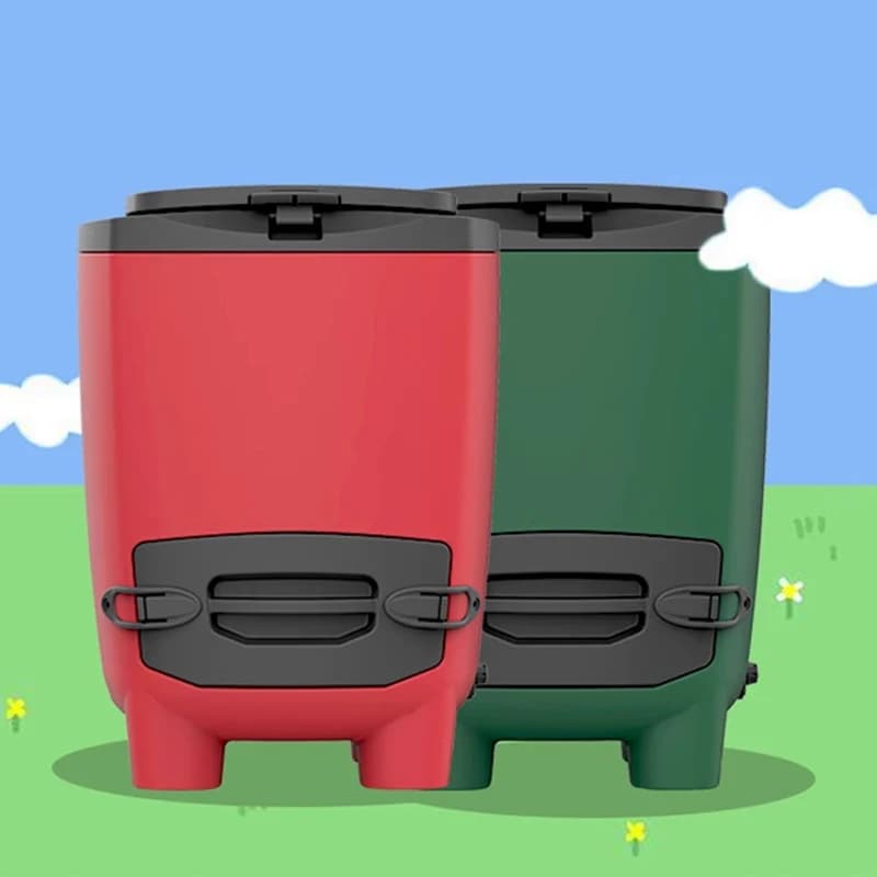 Compost bin 150L kitchen waste garden courtyard outdoor compost barrel fermentation compost bin 2-3kg/day(Customized)