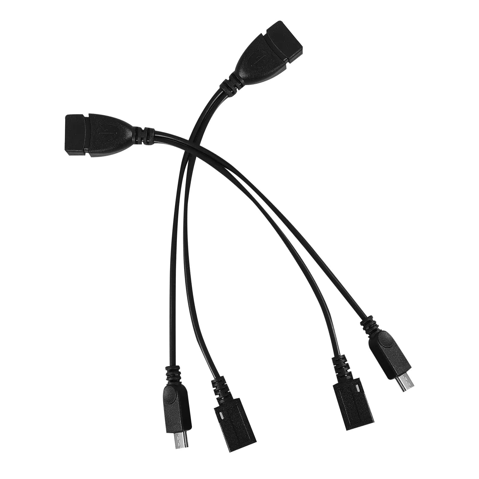 2 Pezzi Cavo OTG Micro USB Maschio a USB-A Femmina, Adattatore Convertitore per Trasferimento Dati e Ricarica di Telefoni e Tablet