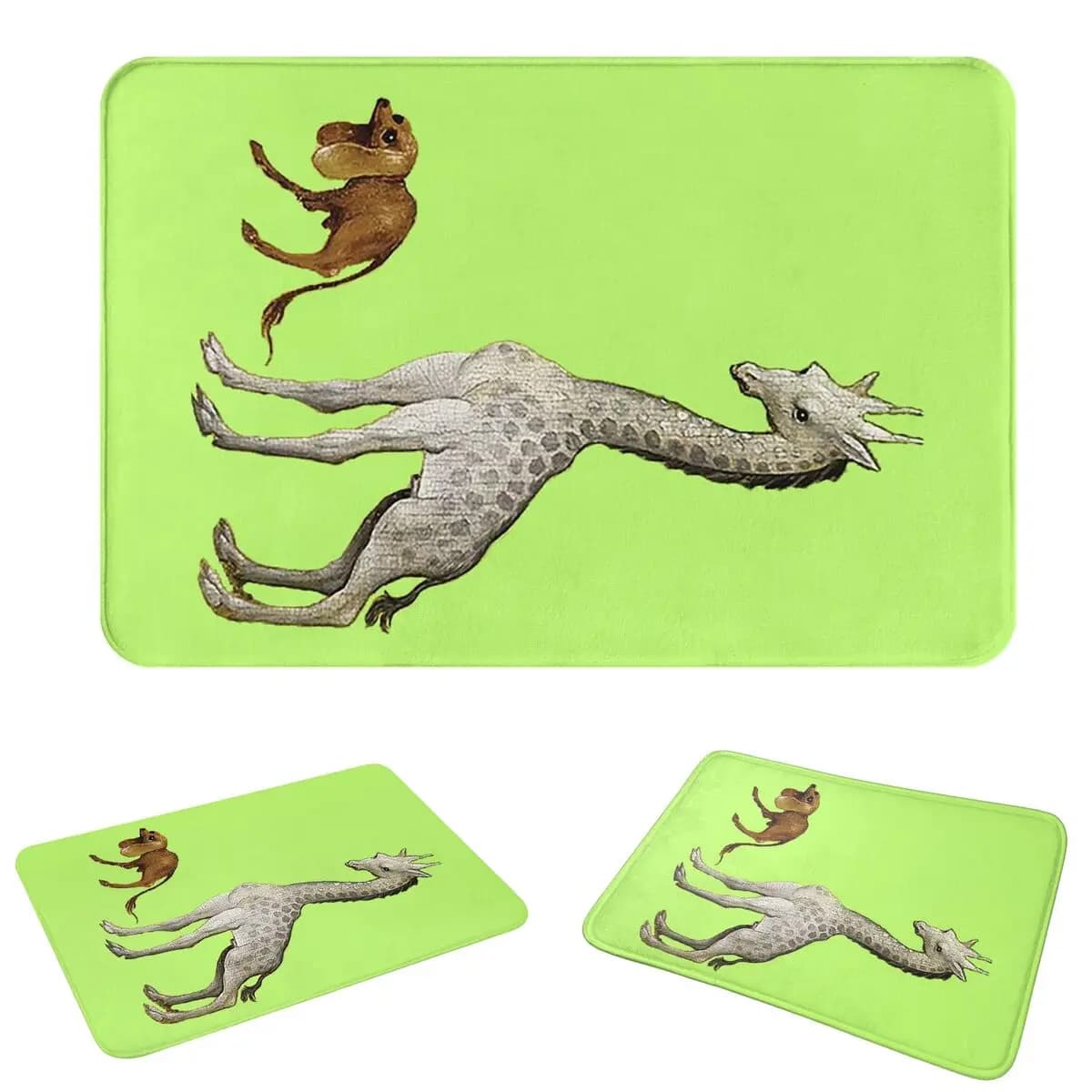 Hieronymus Bosch - Giraffe Anti-slip Doormat Floor Mat Washable Carpet Rug for Kitchen Entrance Home Living room Footpad Mats