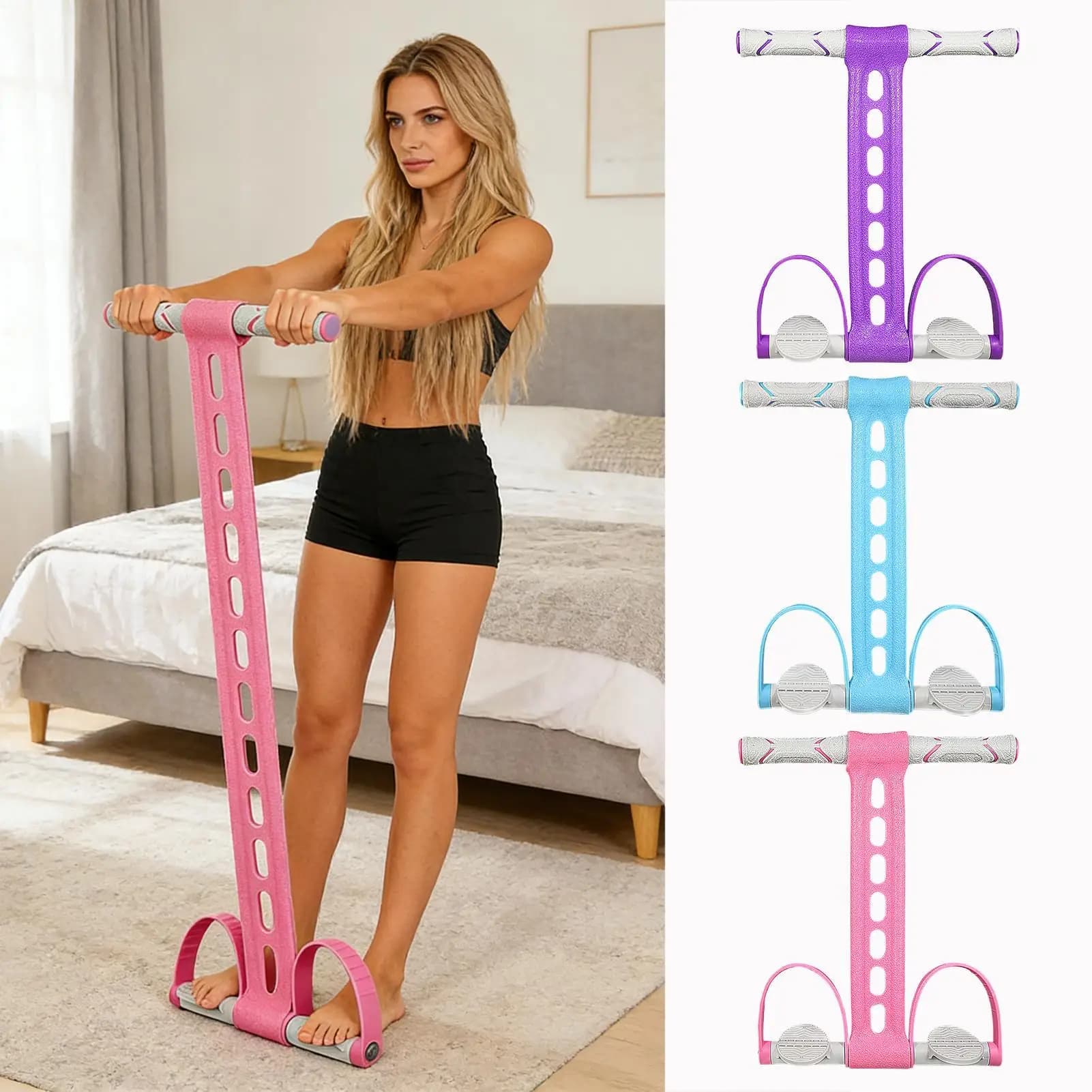 Adjustable Elastic Strap for Full Body Training with Handles for Home Gym, Yoga and Strength Training for All Levels