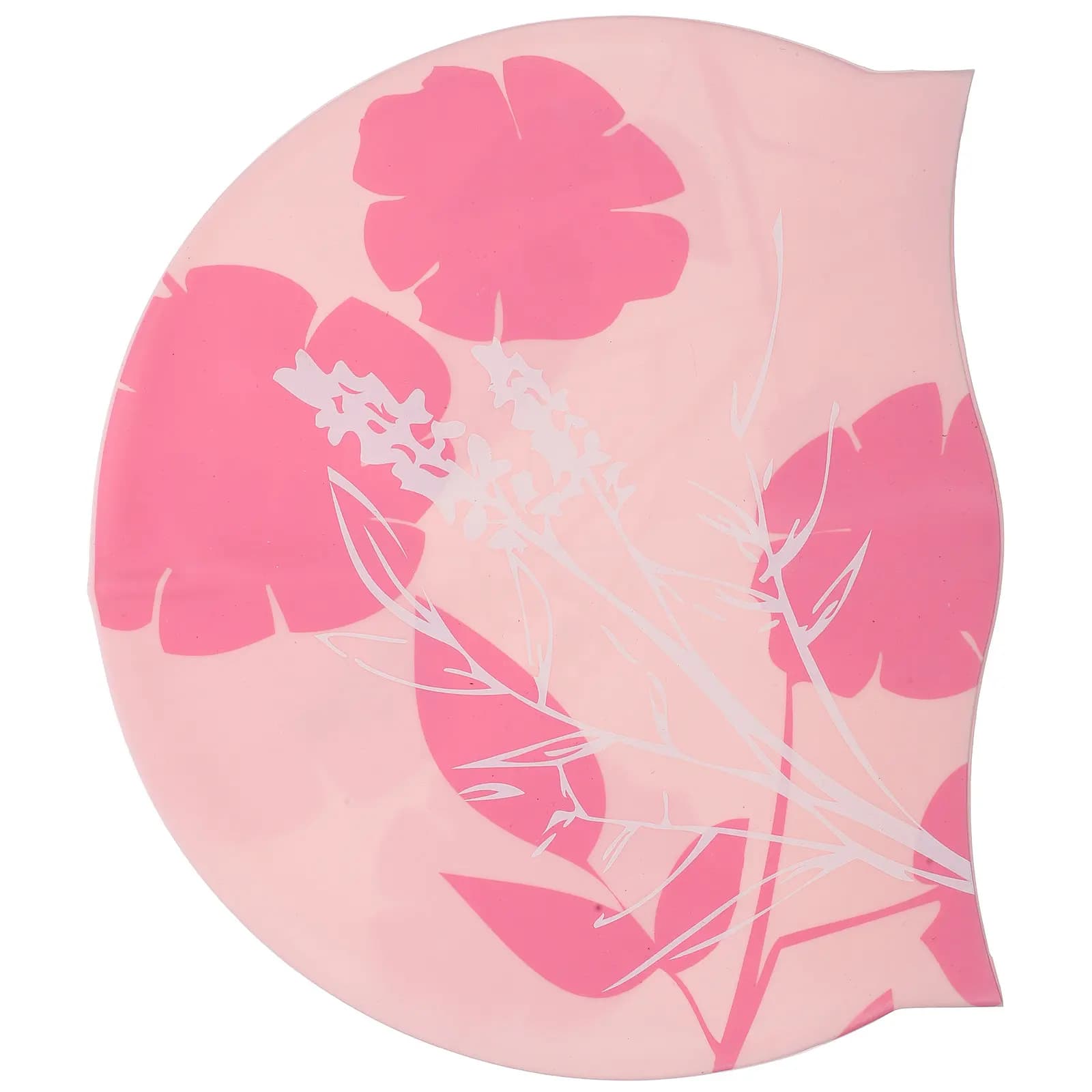 1 silicone waterproof swim cap with refined print, waterproof, light and flexible protection, for women and men