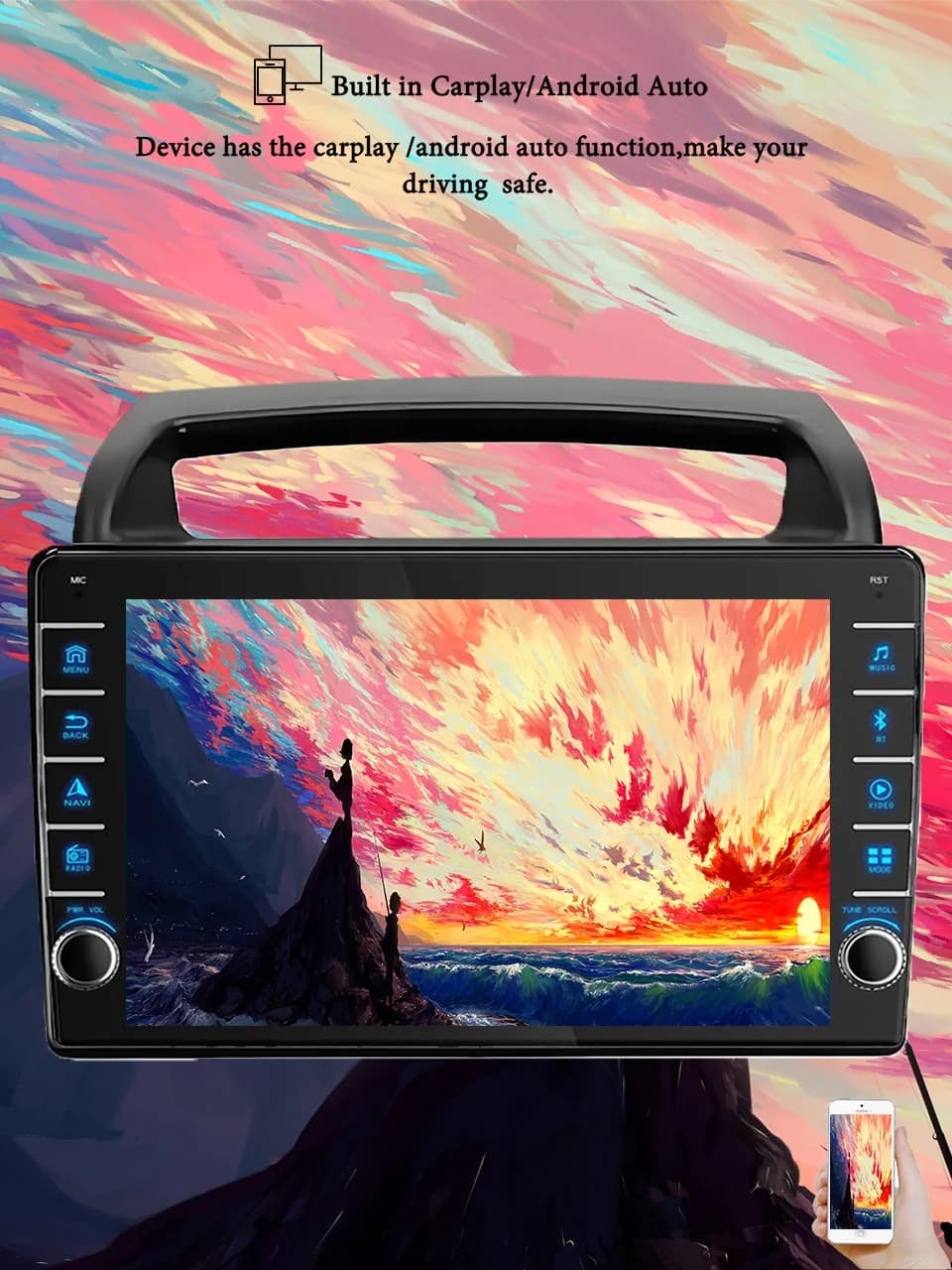 8G + 128G Android 14 Per Kia Carnival 2006 - 2014 Autoradio Audio Multimediale Stereo PC Tablet Monitor GPS 2 Din DVD Carplay Auto