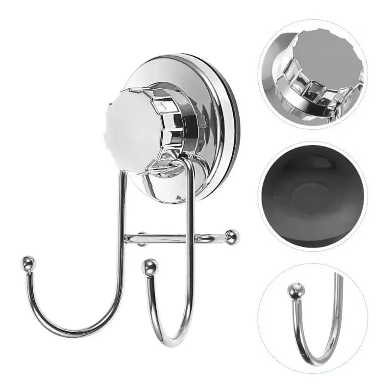 1Pcs Vacuum Suction Cup Hooks Towel Racks Wall Hook Toilet Paper Hanger for Hanging Kitchen Bathroom Supplies Easy To Install