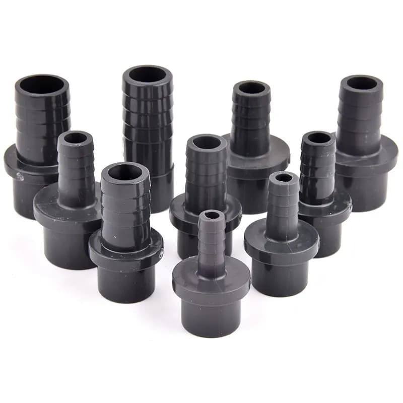 1/5 pezzi da 20/25 a 8/10/12/14/16/19/20/25mm connettore pagoda grigio scuro tubo in PVC giunti rapidi adattatore per tubo flessibile di irrigazione da giardino