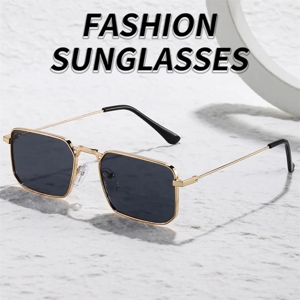 Tendenza Moda Occhiali da Sole in Metallo all'Ingrosso Occhiali da Sole con Montatura Quadrata Occhiali da Sole per Uomo Occhiali da Sole Steam Punk Occhiali da Pilota