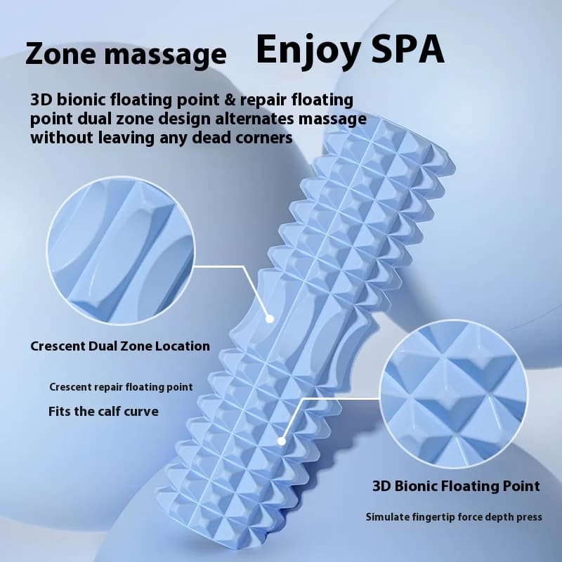 45 cm yoga foam roller, muscle massage, yoga foam roller with three-dimensional points, muscle and sports relaxation exercises equipment
