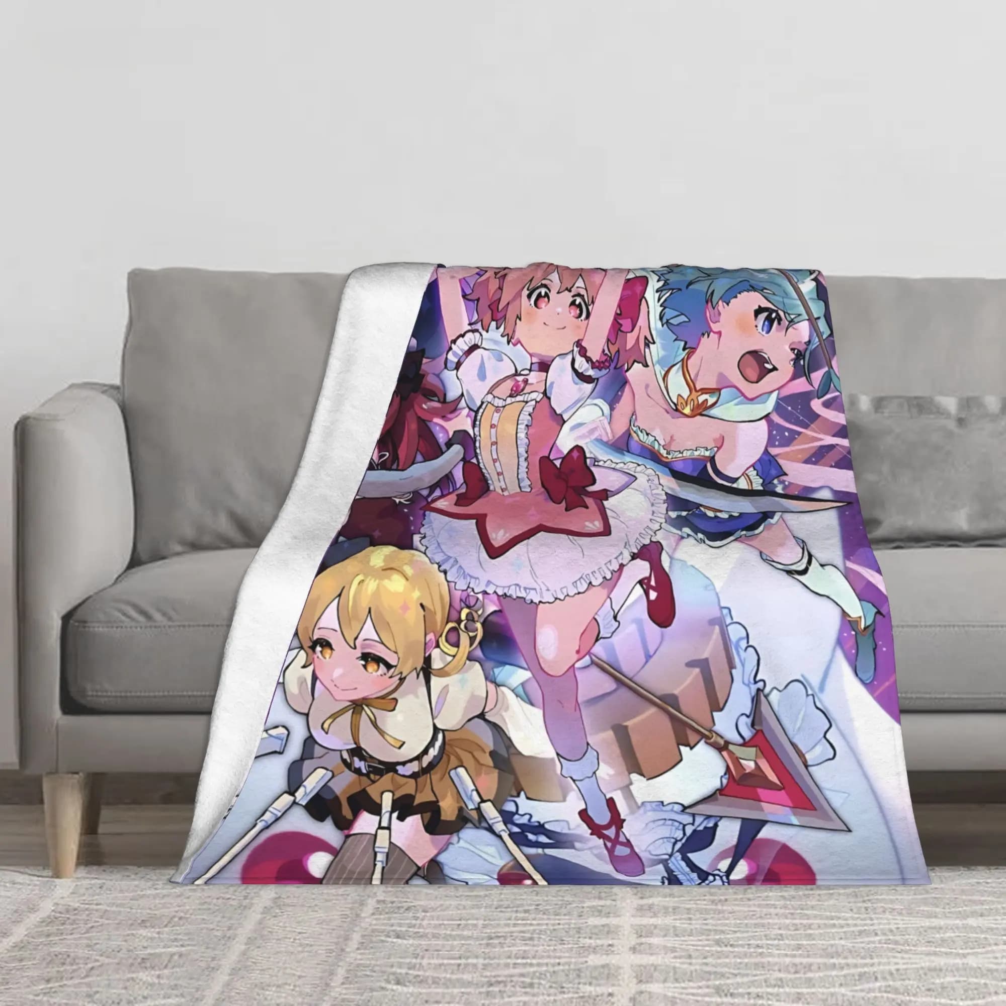 1PC Anime Blanket Throw Blanket Novelty Warm Blanket All Season Gift
