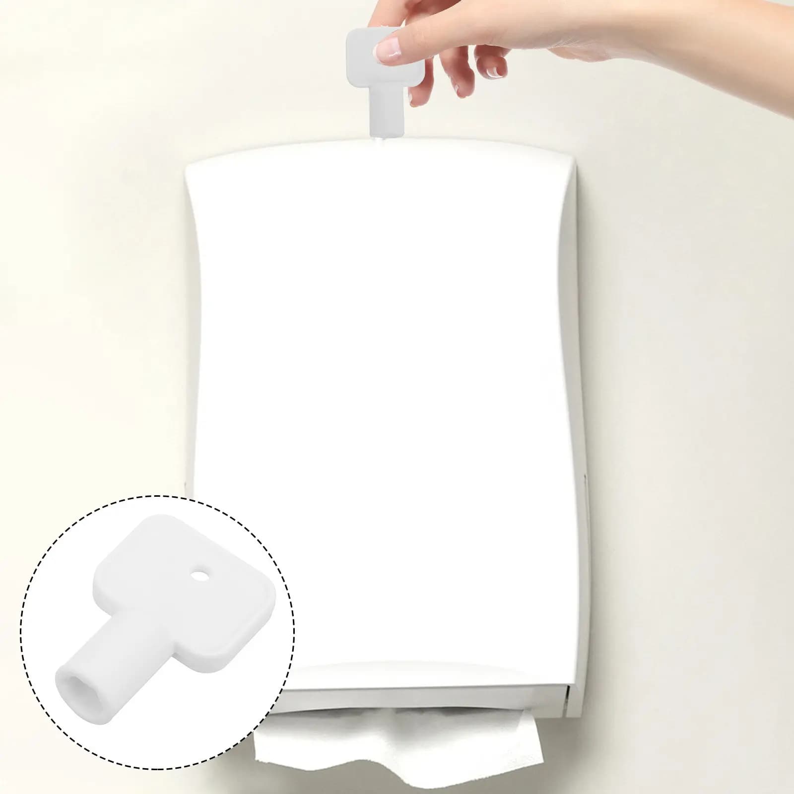 Paper Towel Dispenser Key Replacement Plastic Universal Fit for Toilet Tissue Dispensers Hand Towel Dispensers Facility