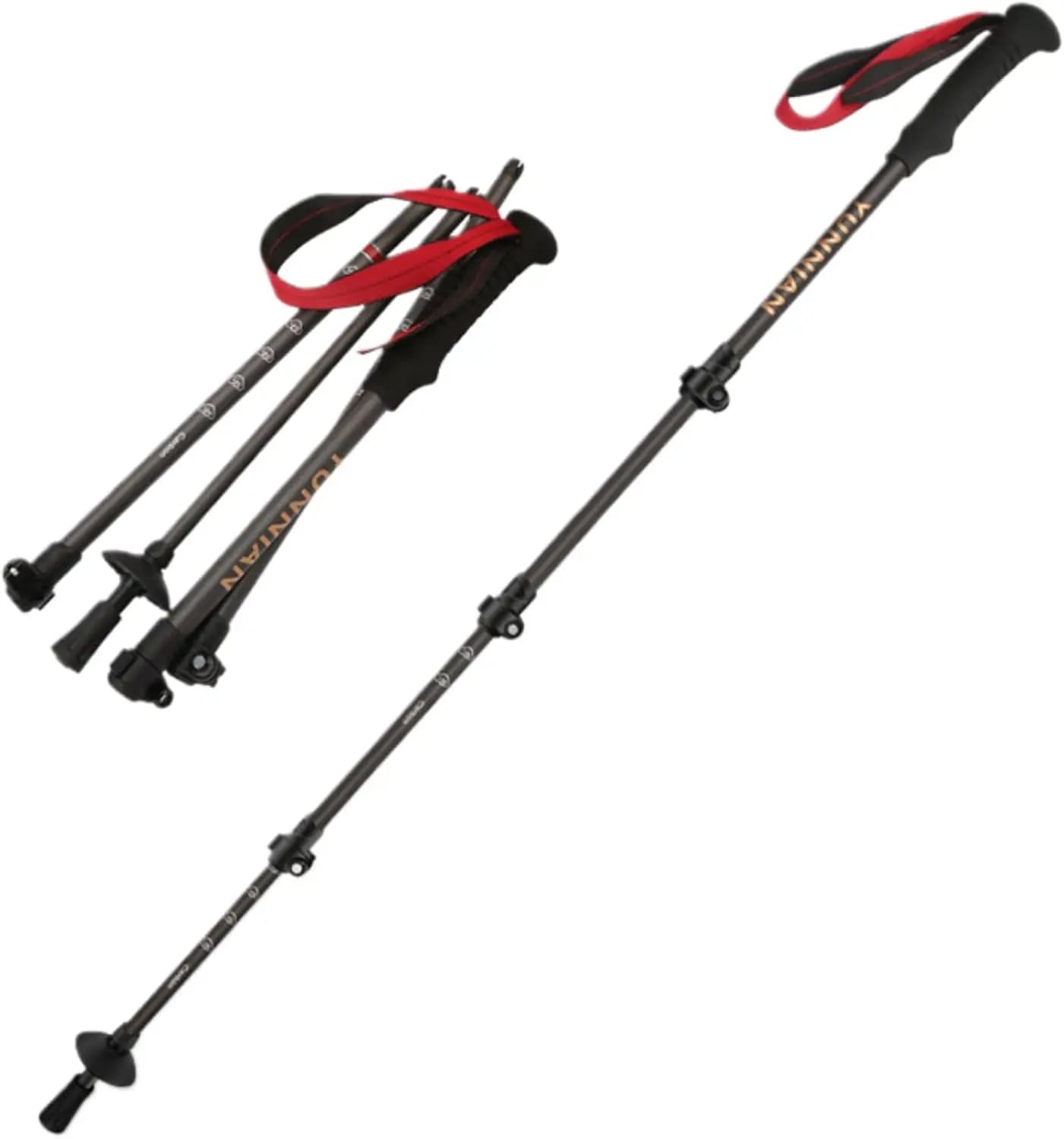 Carbon Fiber Trekking Stick - Ultralight Trekking Stick with Adjustable Locks and Case