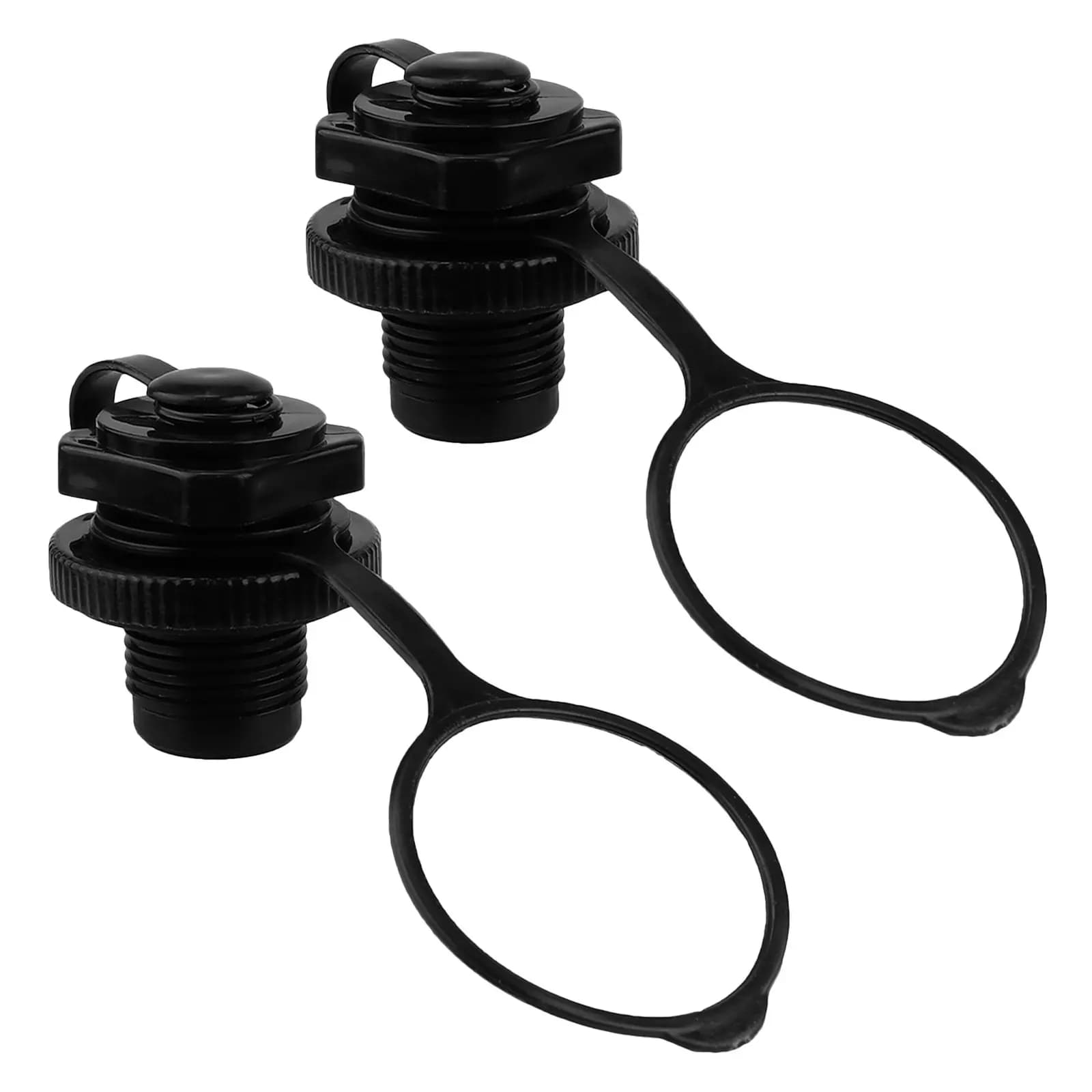 2 Pezzi Connettore Valvola Aria Kayak Gonfiabile Doppia Guarnizione Adattatore Valvola Aria Barca Sgancio Rapido Parti per Paddle Board