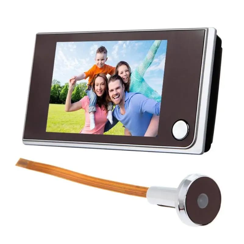 Schermo LCD a colori da 3.5 pollici campanello digitale campanello per porta a 120 gradi campanello per porta spioncino elettronico visualizzatore per videocamera campanello per porta esterno