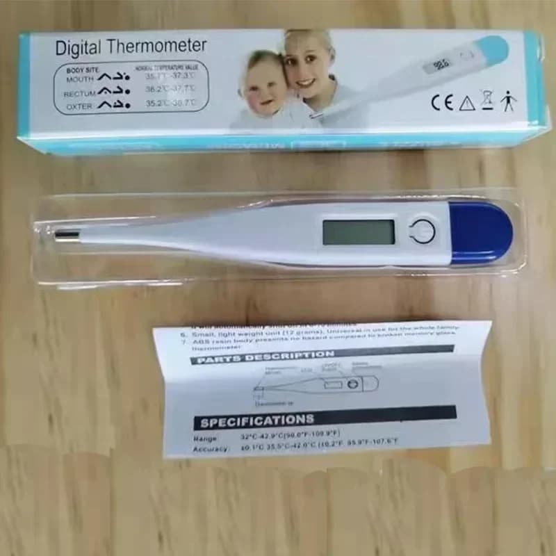 Digital Water Thermometer Accurate Oral and Armpit Temperature Reading Fever Alert Termometer Baby Bath Thermometers