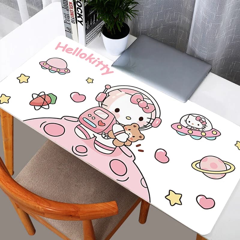 Tappetini per mouse da gioco Hello Kitty, tappetino per mouse durevole per computer, tappetino da scrivania, tappeto grande per PC, accessori per tastiera da gamer, tappetino da tavolo
