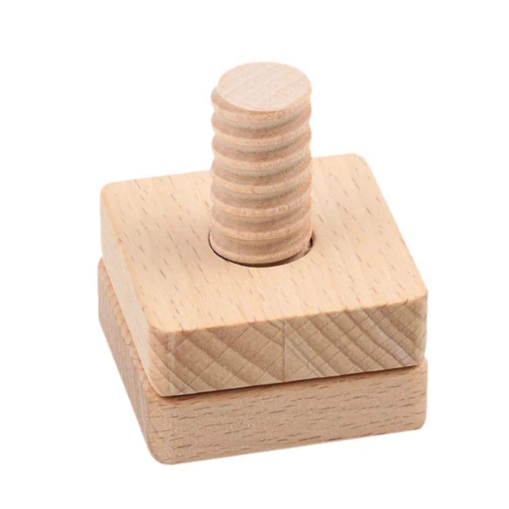 Gioco Educativo in Legno Fai-da-Te per Bambini, Assemblaggio con Viti, Gioco di Abbinamento Forme Geometriche per l'Apprendimento Precoce
