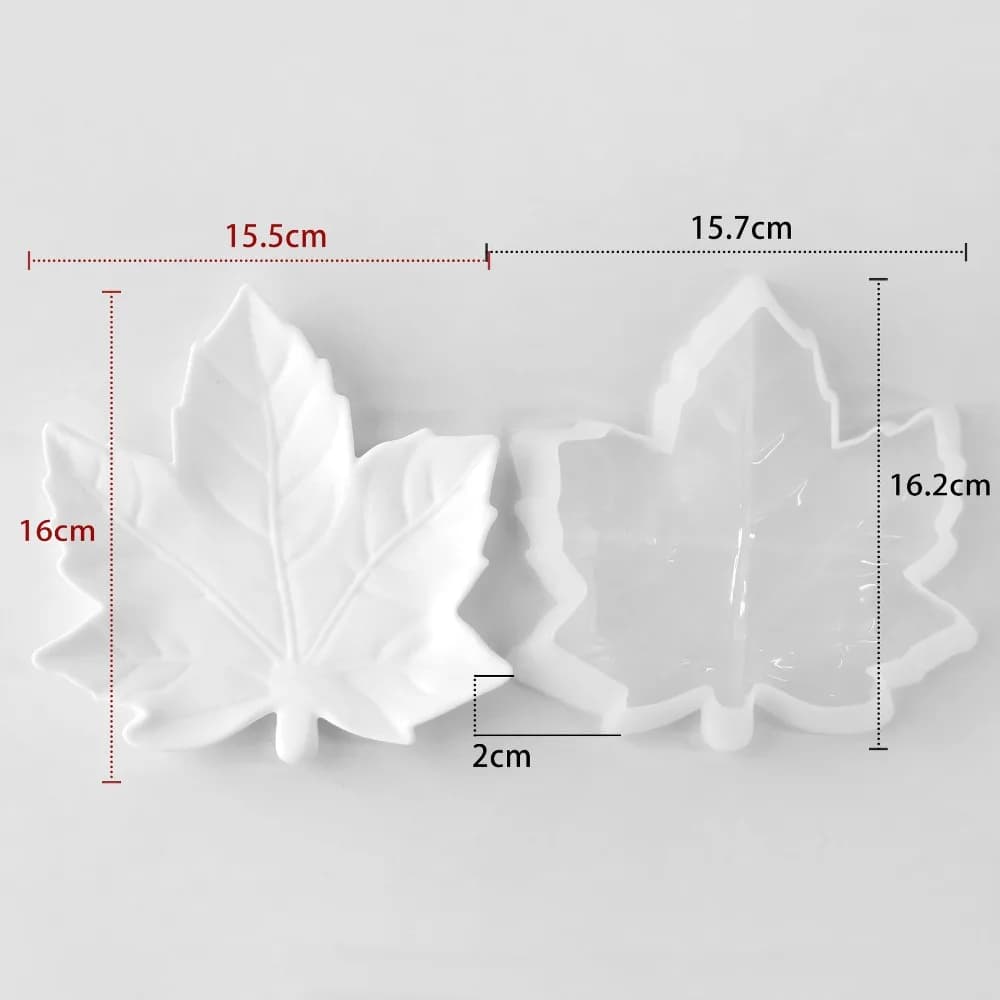 Nuovo Stampo in Silicone a Foglie Geometriche per Vassoio Portaoggetti Fai da Te, Stampo Riutilizzabile in Resina a Forma Irregolare per Decorazioni da Scrivania