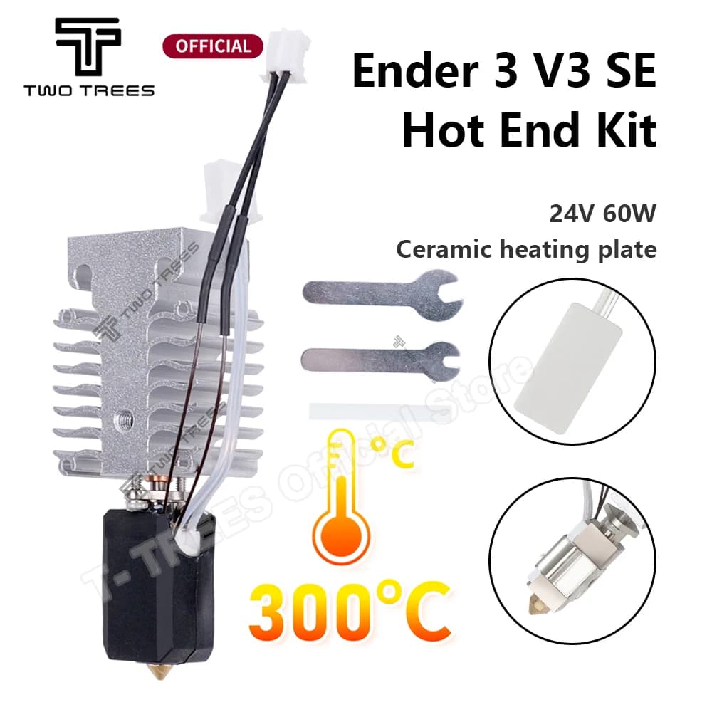 Hotend Kit For Creality Ender 3 V3 SE 24V 60W Ceramic Heater Hot End Kit 3D Printer Parts Kit Ugello Block Heating
