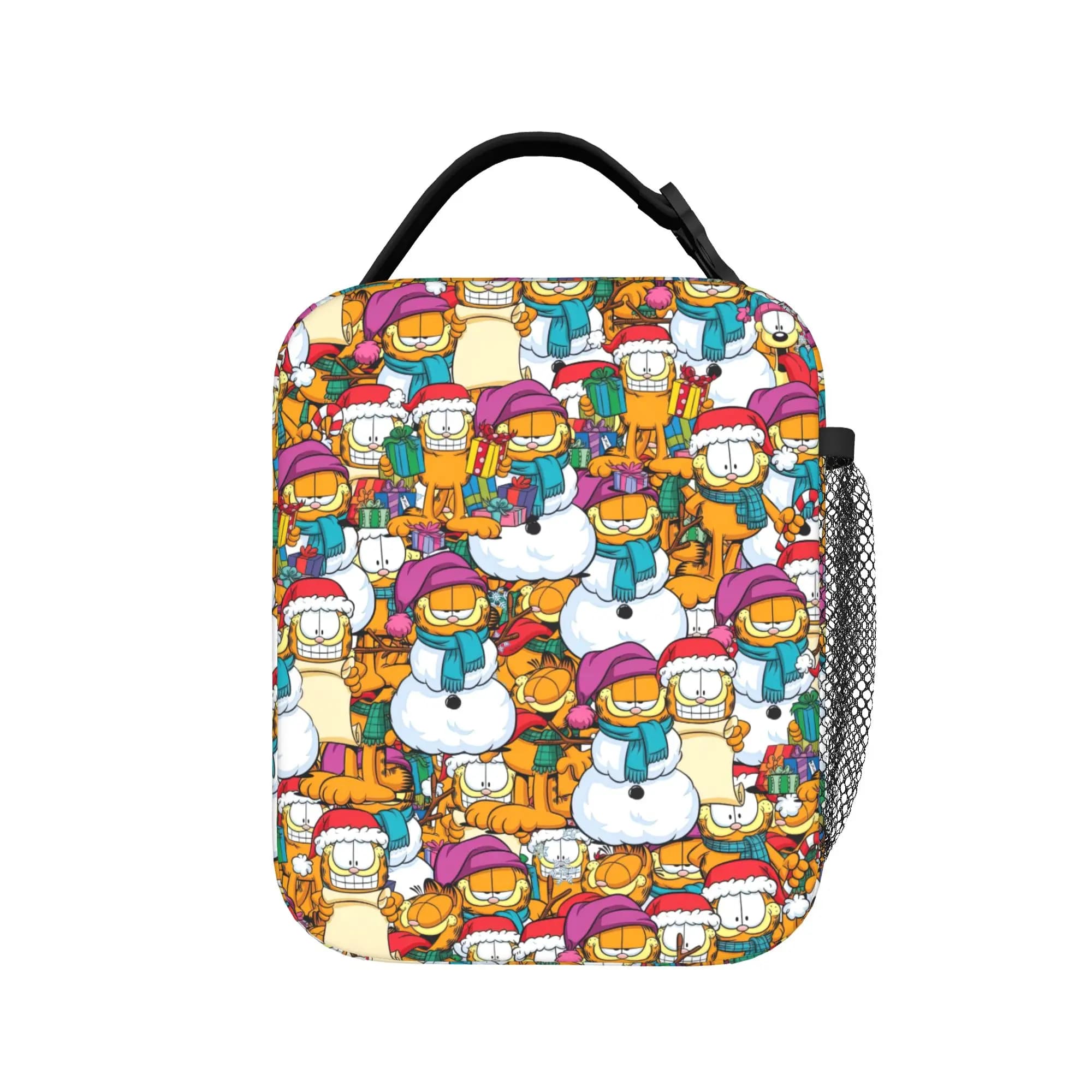Borsa termica per il pranzo con gatto dei cartoni animati G-Garfields, per il lavoro, borsa portatile per alimenti, contenitore termico per il pranzo