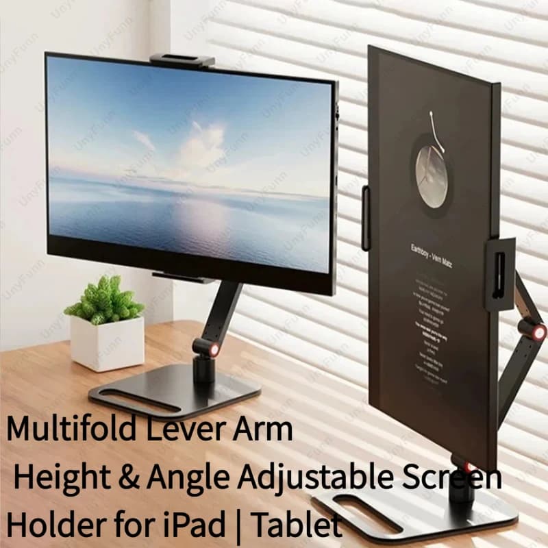Support for Portable, Expandable and Adjustable Monitor with Clamp, Vertical Screen Expansion Support for Laptop, Phone and Desktop from Gaming