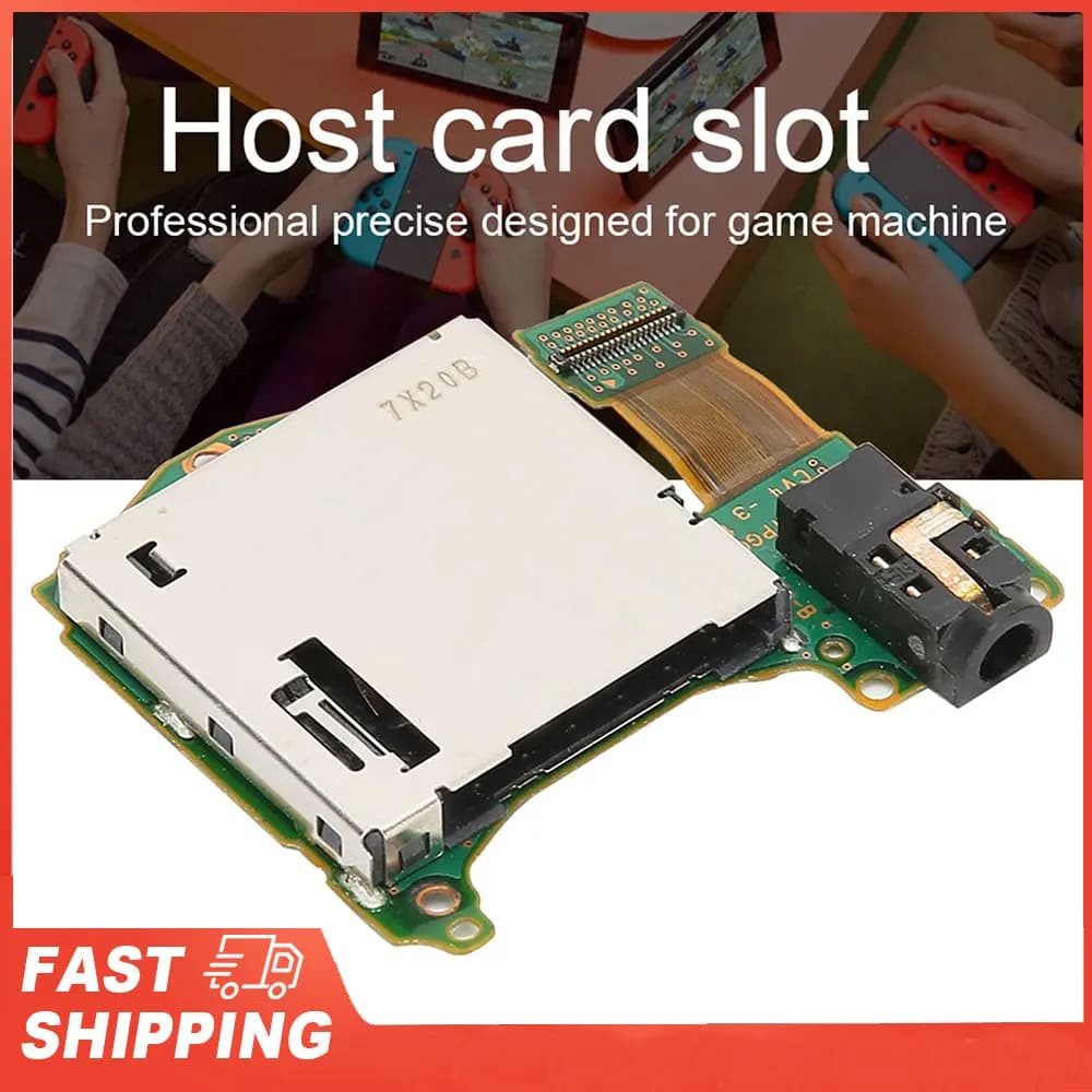 Per Nintendo Switch Slot per schede di gioco Cartuccia di gioco Slot per schede Cartuccia di gioco Slot per schede Lettore host Vassoio Porta foro per auricolari