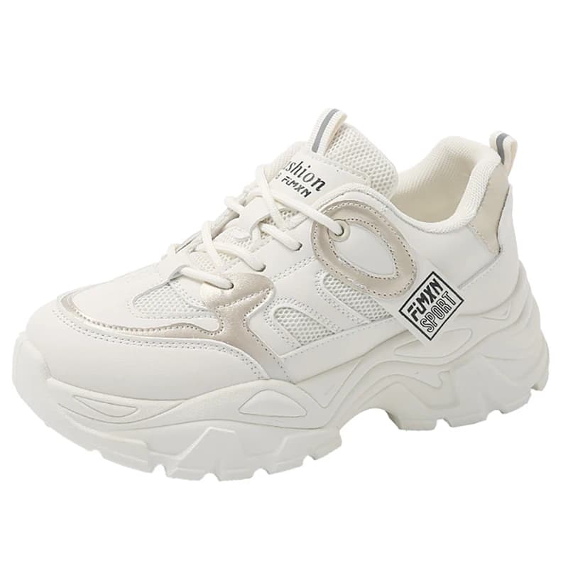Scarpe Sportive Primavera 2026 per Donna in Pelle PU Impermeabili, Scarpe da Corsa Femminili di Tendenza, Sneaker alla Moda per Studentesse