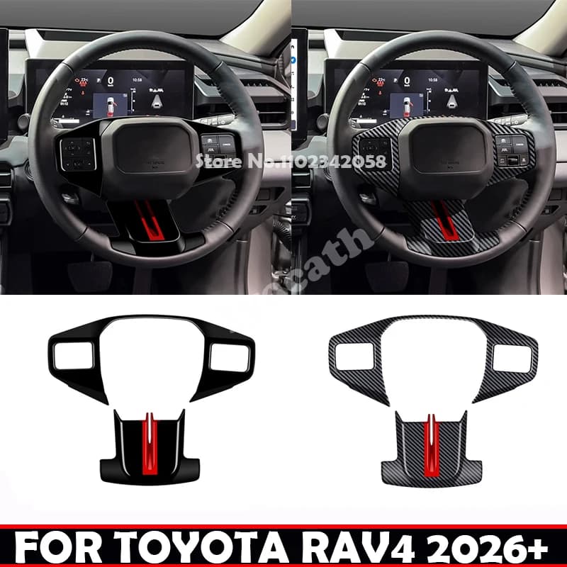 Per PER TOYOTA RAV4 RAV 4 2026 2027 GR sport ABS Volante Pulsante Chiavi copertura Auto Controllo Direzione Accessori Interni