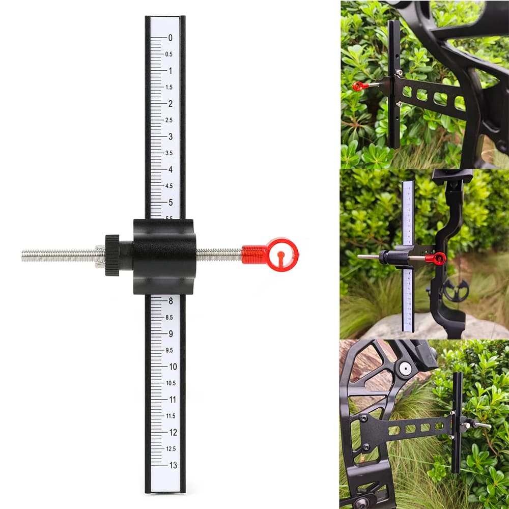 ‌‌1pc Aluminum Alloy Bow Sight Durable Metal Adjustable for Recurve Bow Archery Target Practice for Bow and Arrow Accessories‌