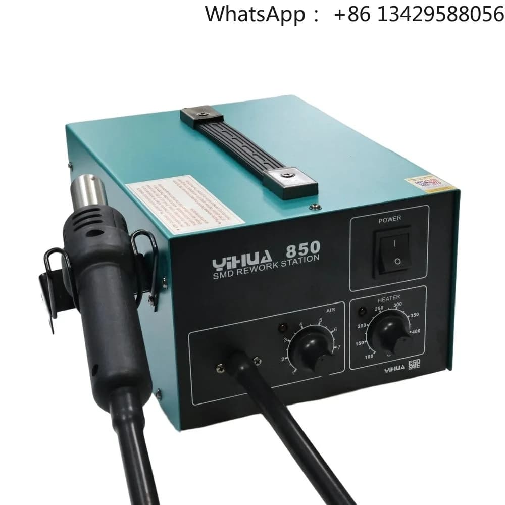 YIHUA 850 Precision Heat Gun - Manual Fine-Tuning for Hobbyist Shrink Tubing