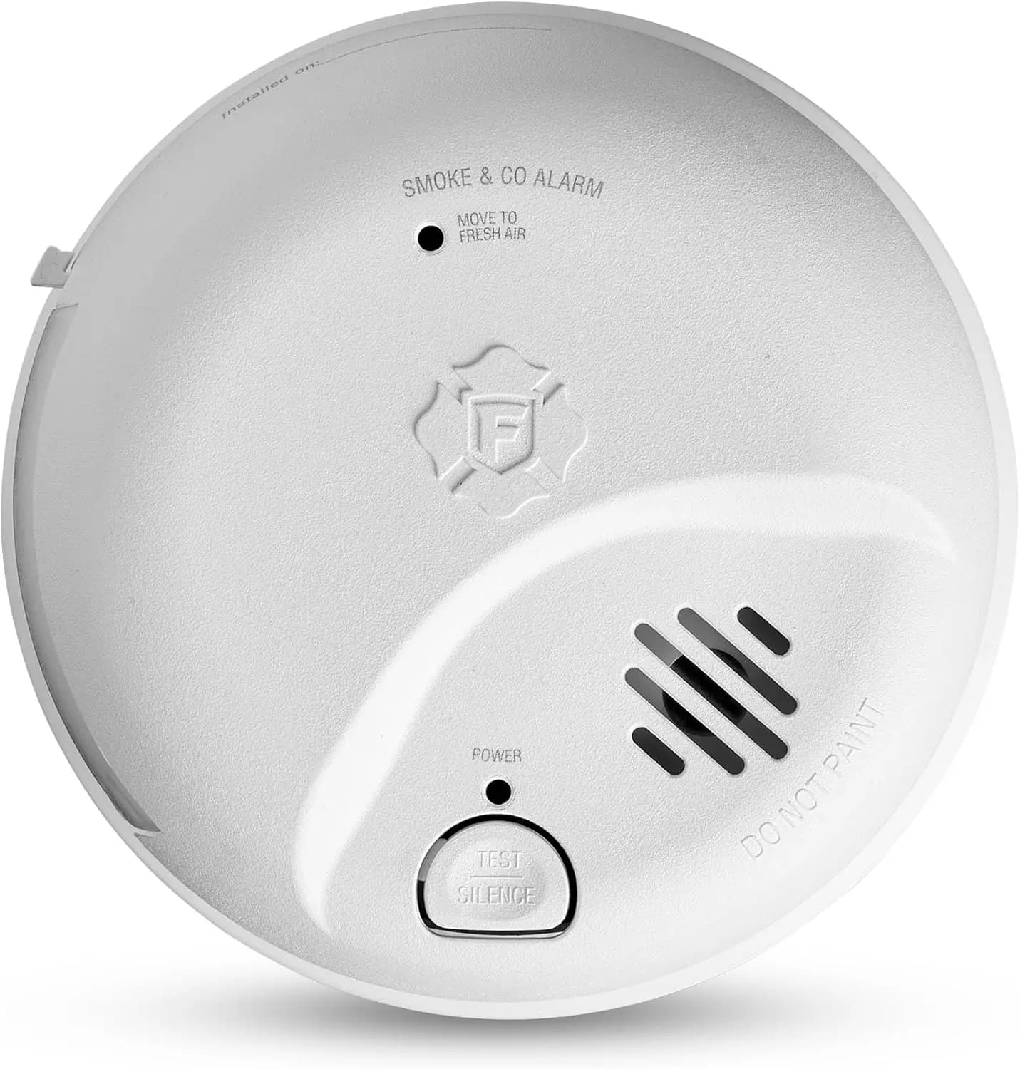 Allarme interconnesso per fumo e monossido di carbonio con batteria di riserva, rilevatore cablato per la sicurezza domestica, confezione da 1